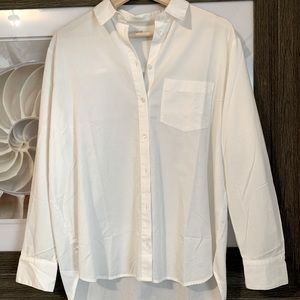 Madewell drapey oversized boy shirt, size S